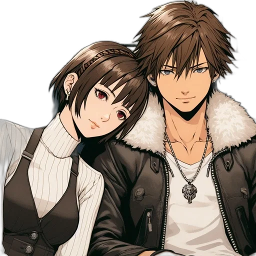 jacket, anime, pixel art, cartoon transparent PNG cut-out