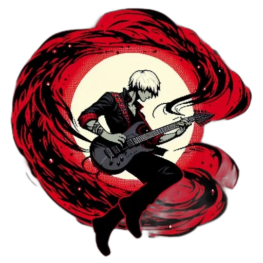 weapon, staff, hair, jacket transparent PNG cut-out