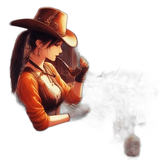 hat, weapon, staff, jacket transparent PNG cut-out