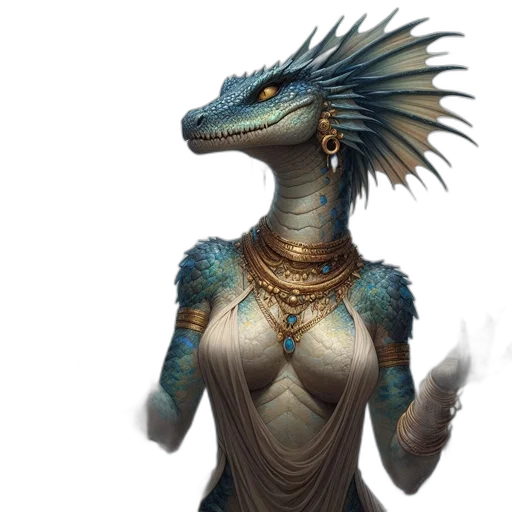 dragon, creature, jewelry, dress transparent PNG cut-out