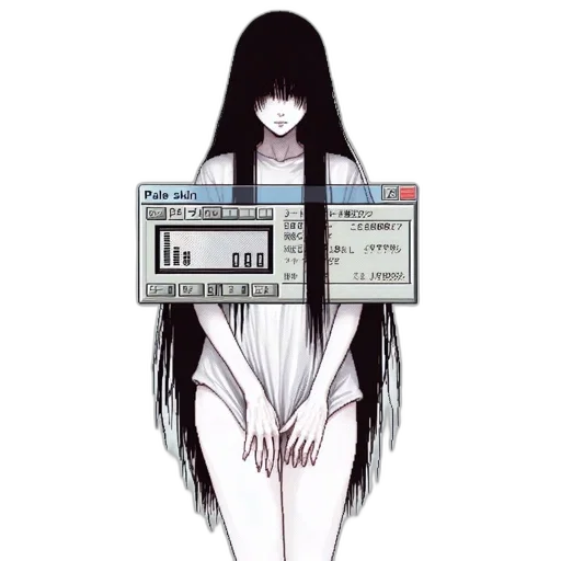 hair, robot, dress, creature transparent PNG cut-out