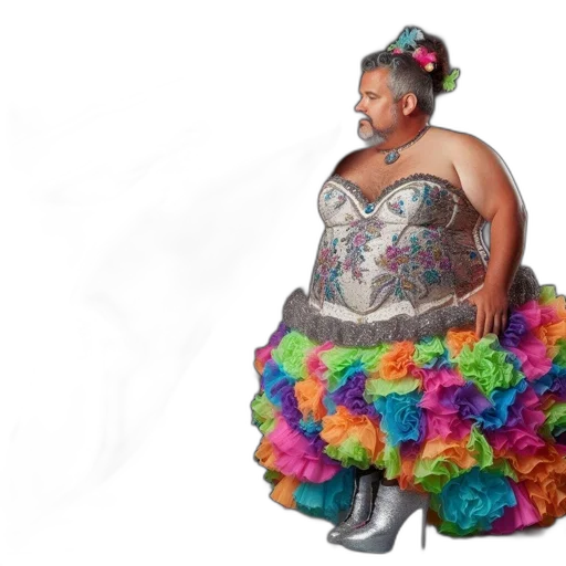 dress, umbrella, creature, man transparent PNG cut-out