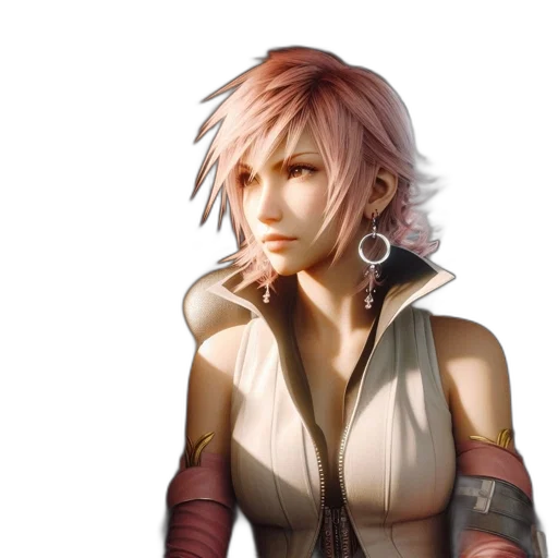 face, concept art, fantasy art, 3d render transparent PNG cut-out