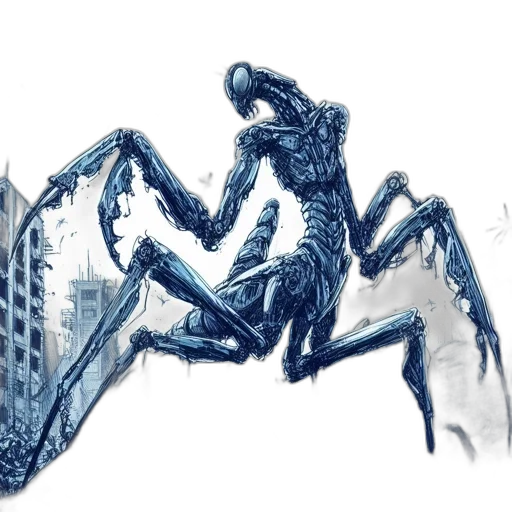 creature, animal, dragon, robot transparent PNG cut-out