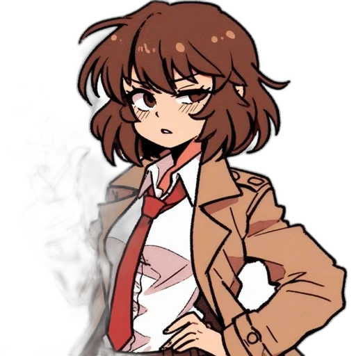 jacket, staff, dress, weapon transparent PNG cut-out
