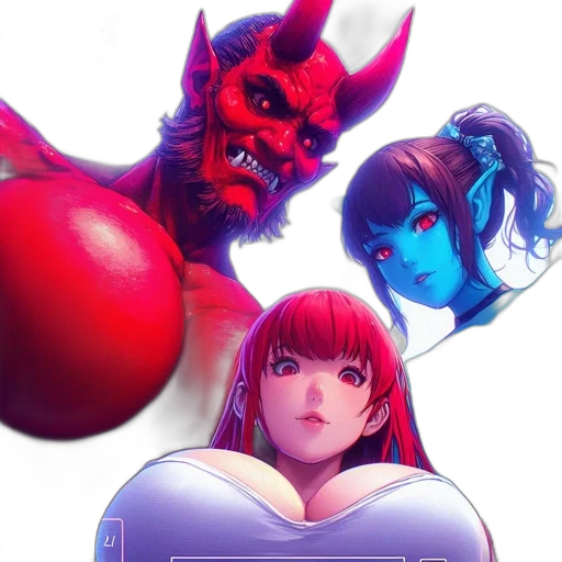 concept art, comic book art, fantasy art, anime transparent PNG cut-out