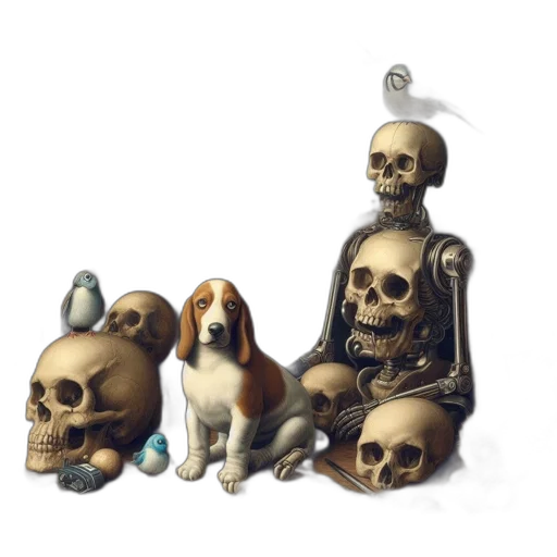 animal, mask, robot, jewelry transparent PNG cut-out