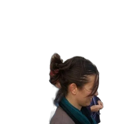 staff, hair, jacket, face transparent PNG cut-out
