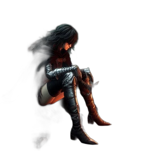 hair, weapon, fantasy art, concept art transparent PNG cut-out