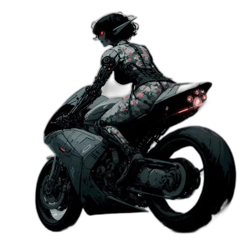 robot, concept art, comic book art, cyberpunk transparent PNG cut-out