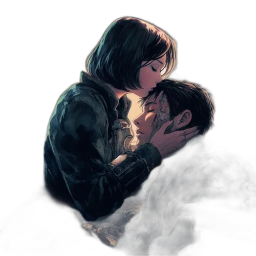 jacket, concept art, watercolor, comic book art transparent PNG cut-out