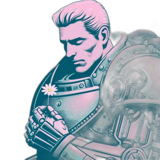 weapon, robot, jacket, sword transparent PNG cut-out