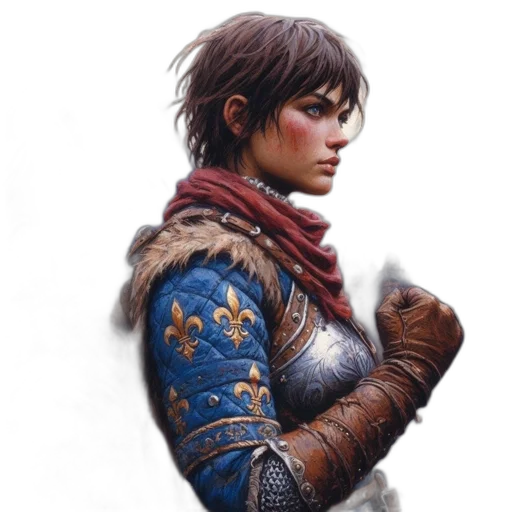 sword, face, jacket, weapon transparent PNG cut-out