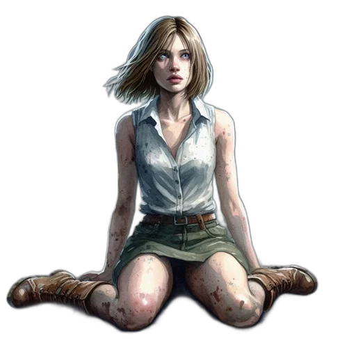staff, face, jacket, weapon transparent PNG cut-out