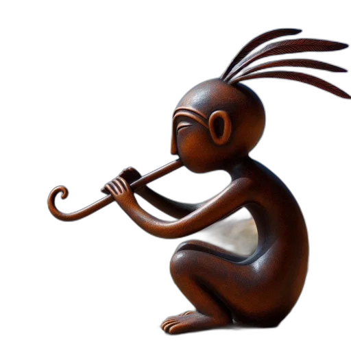 staff, mask, weapon, 3d render transparent PNG cut-out