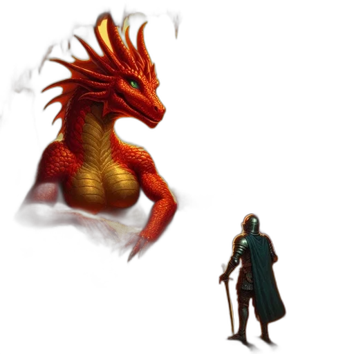 dragon, creature, staff, concept art transparent PNG cut-out