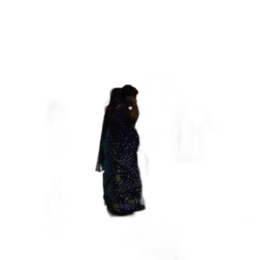 dress, staff, hair, jacket transparent PNG cut-out