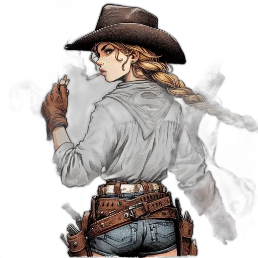 hat, jacket, weapon, staff transparent PNG cut-out