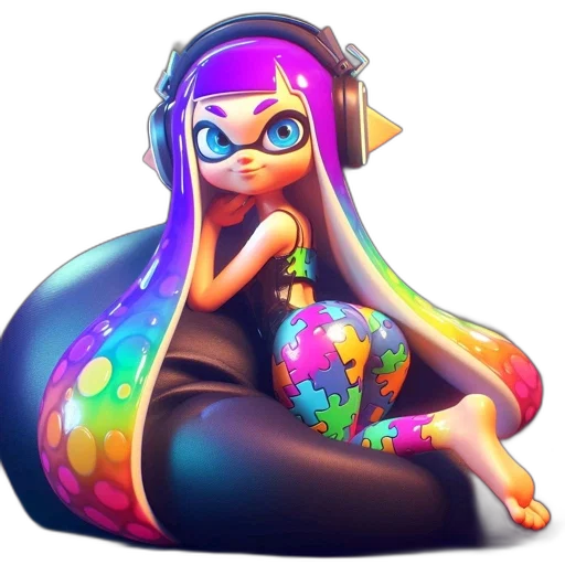 dress, concept art, pixel art, vaporwave transparent PNG cut-out