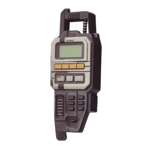 staff, futuristic, durable, black-and-gray-colored transparent PNG cut-out