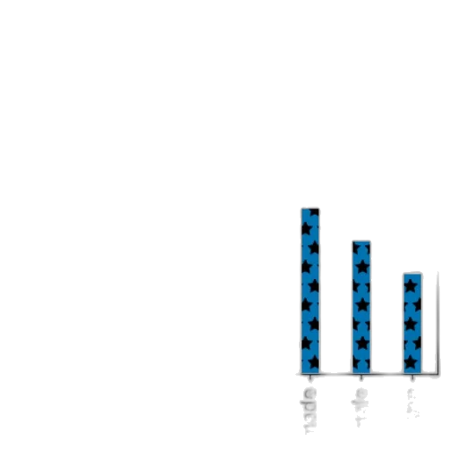 blue, bar, chart, seven transparent PNG cut-out