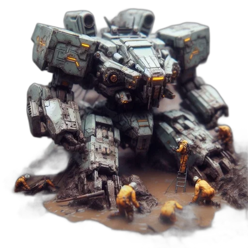 robot, weapon, dragon, creature transparent PNG cut-out
