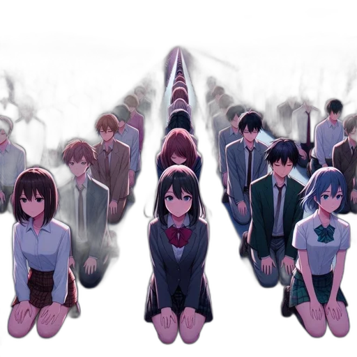 anime, concept art, pixel art, cartoon transparent PNG cut-out