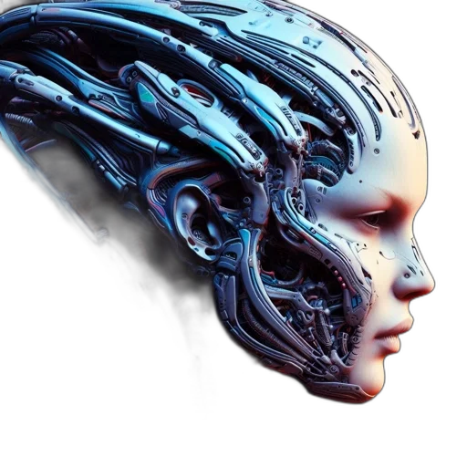 robot, face, creature, mask transparent PNG cut-out
