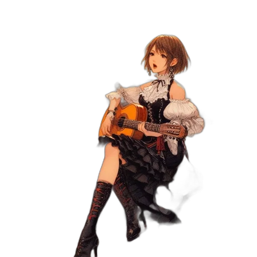 dress, weapon, jacket, shoes transparent PNG cut-out