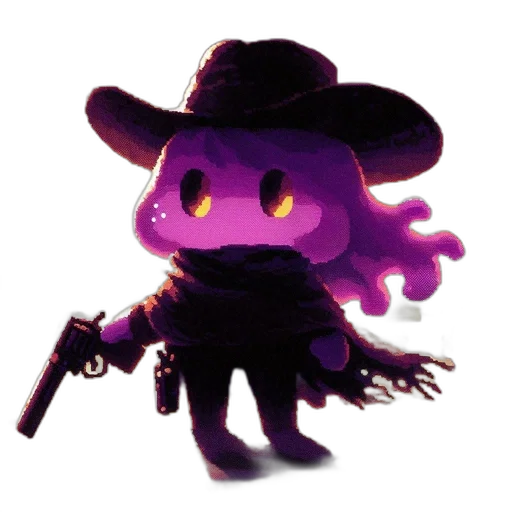 weapon, staff, hat, creature transparent PNG cut-out
