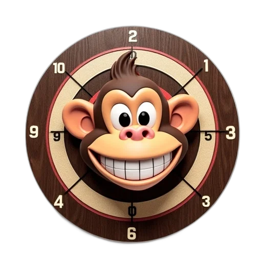 3d render, dartboard, brown, background transparent PNG cut-out