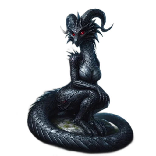 dragon, creature, animal, hair transparent PNG cut-out