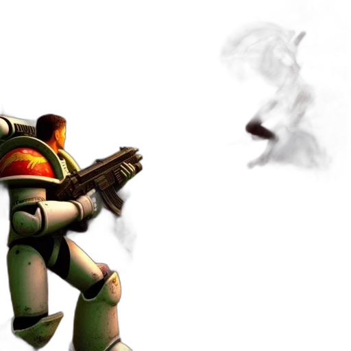 robot, weapon, staff, mask transparent PNG cut-out