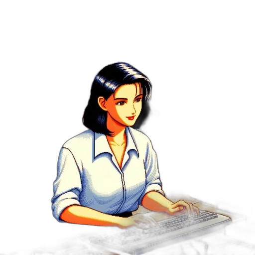 staff, jewelry, robot, pixel art transparent PNG cut-out