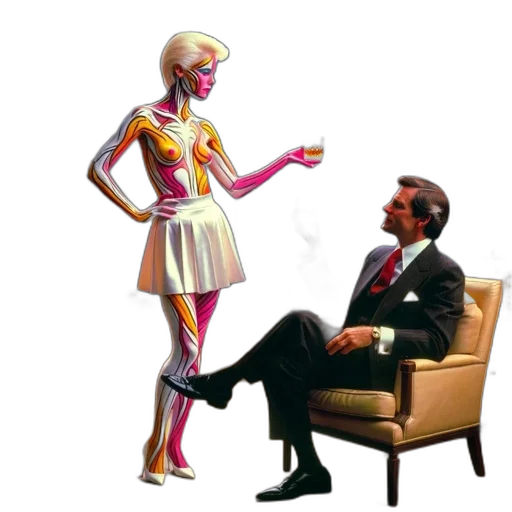 robot, dress, furniture, concept art transparent PNG cut-out