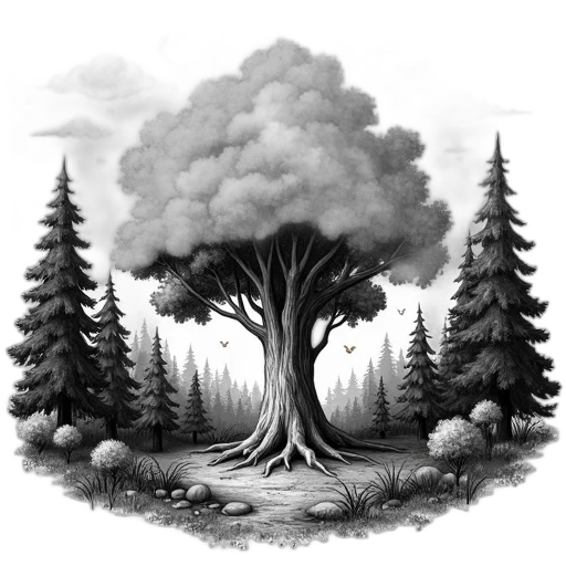 tree, creature, crown, animal transparent PNG cut-out