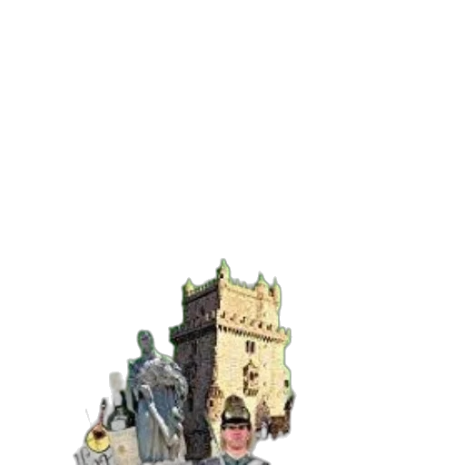staff, building, dragon, crown transparent PNG cut-out