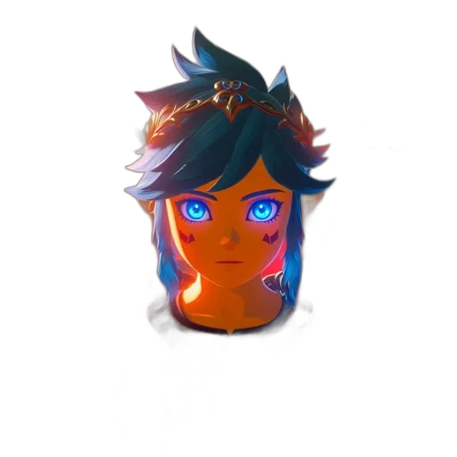 mask, crown, face, staff transparent PNG cut-out