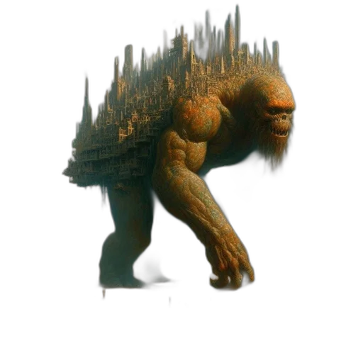 creature, animal, dragon, staff transparent PNG cut-out