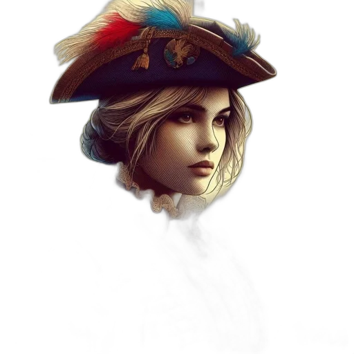 hat, crown, face, staff transparent PNG cut-out