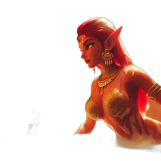 fantasy art, concept art, watercolor, 3d render transparent PNG cut-out