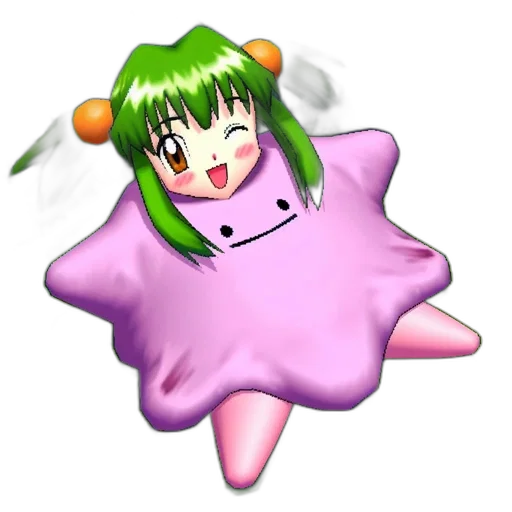 creature, flower, dress, staff transparent PNG cut-out
