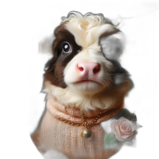 animal, face, flower, creature transparent PNG cut-out