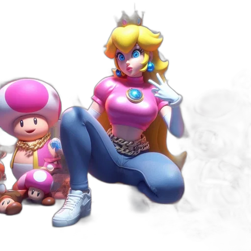 crown, concept art, 3d render, vaporwave transparent PNG cut-out