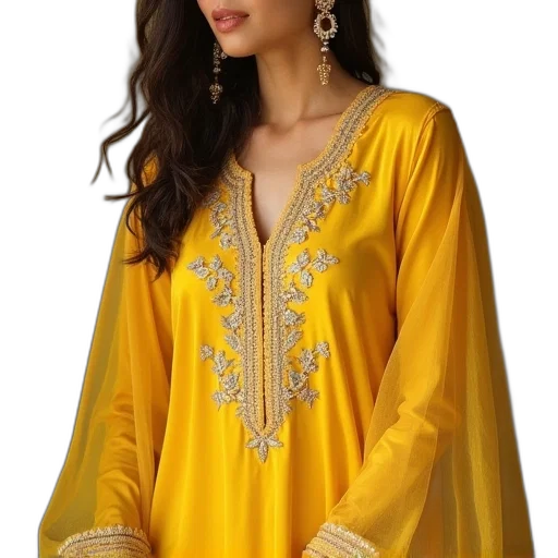 dress, jewelry, golden, lovely transparent PNG cut-out