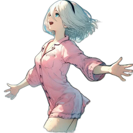 dress, jacket, robot, creature transparent PNG cut-out