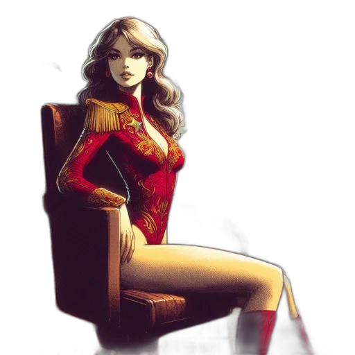 dress, comic book art, concept art, fantasy art transparent PNG cut-out