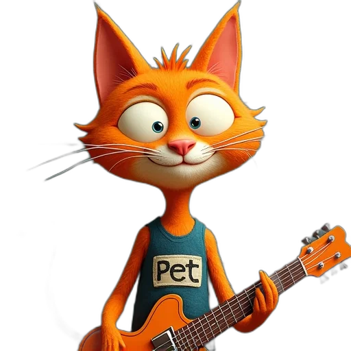 animal, staff, 3d render, cartoon transparent PNG cut-out
