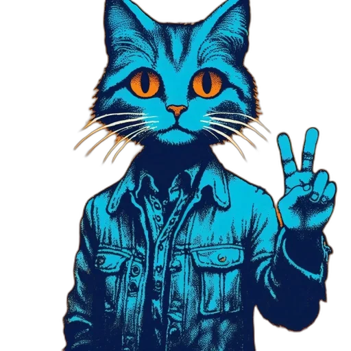 jacket, animal, cartoon, comic book art transparent PNG cut-out