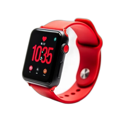 jewelry, red, smartwatch, strap transparent PNG cut-out